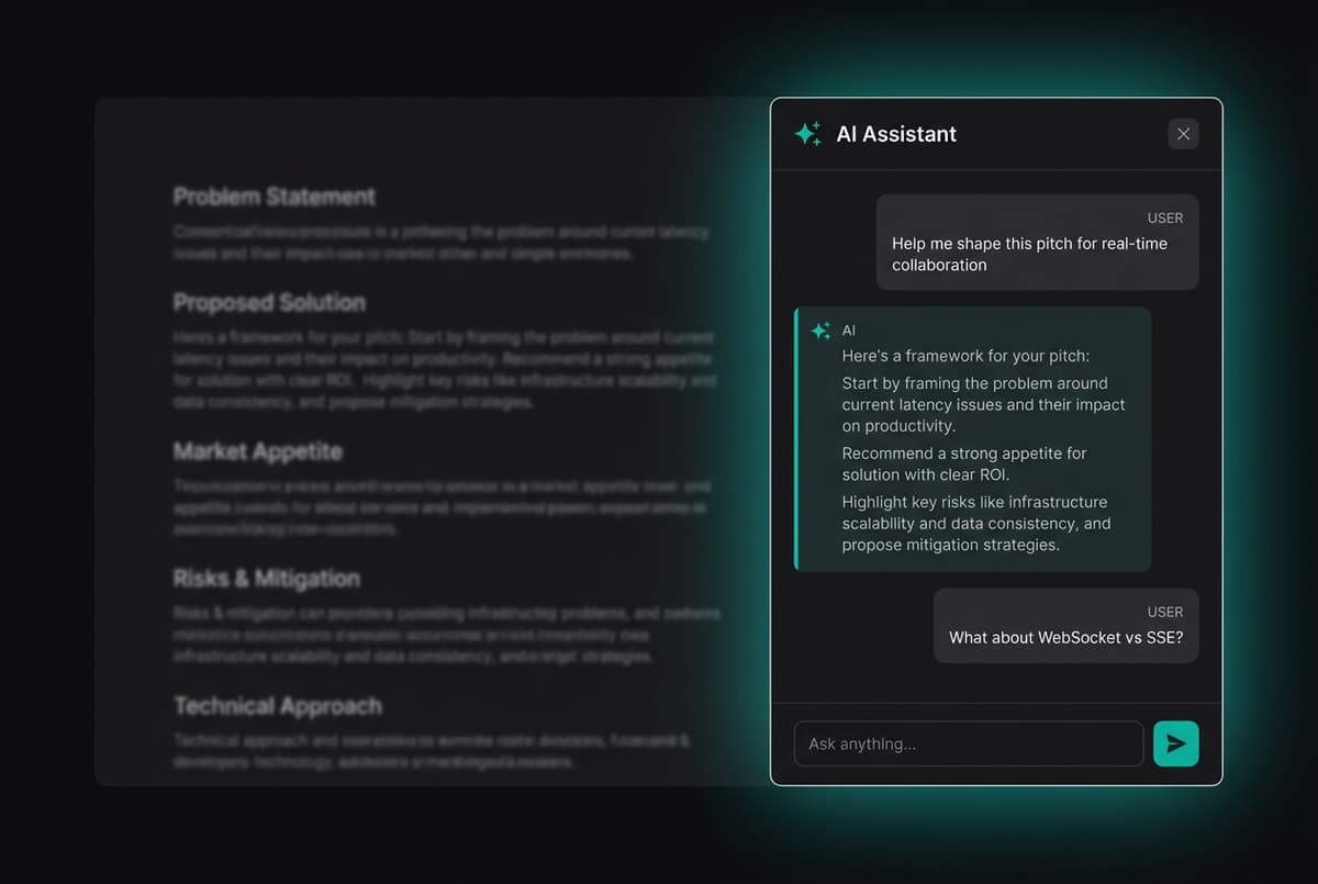 Built-in AI assistant